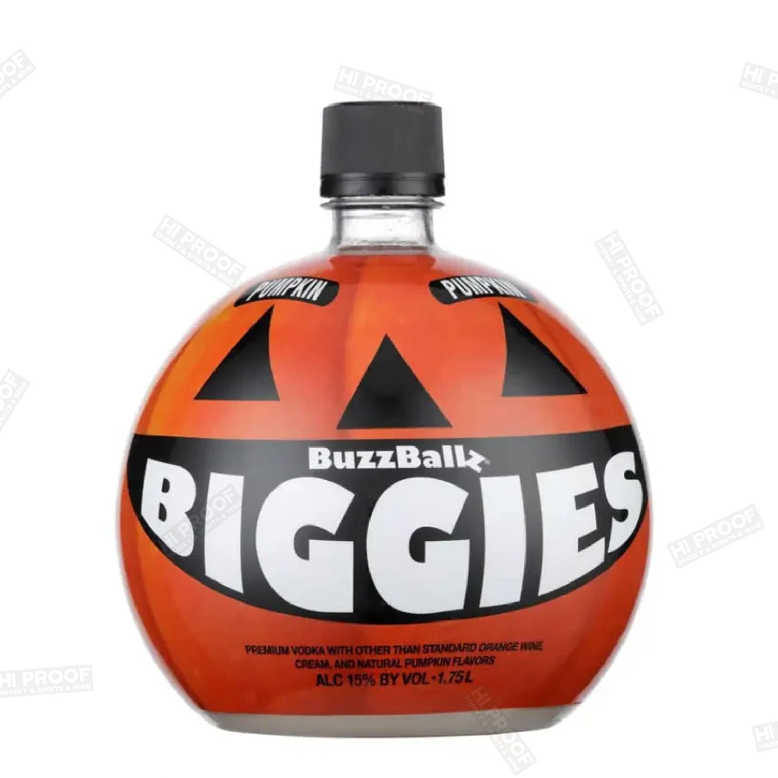 Buzzballz Biggies Pumpkin Pre - Mixed Cocktails 1.75 - Hi Proof - Buzzballz