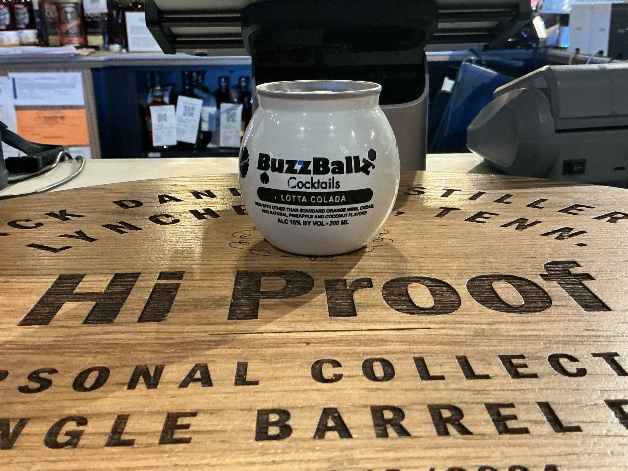 Buzzballz Lotta Colada Cocktail 200ml - Premium Pina Colada Flavored Alcoholic Beverage - Hi Proof - Buzzballz