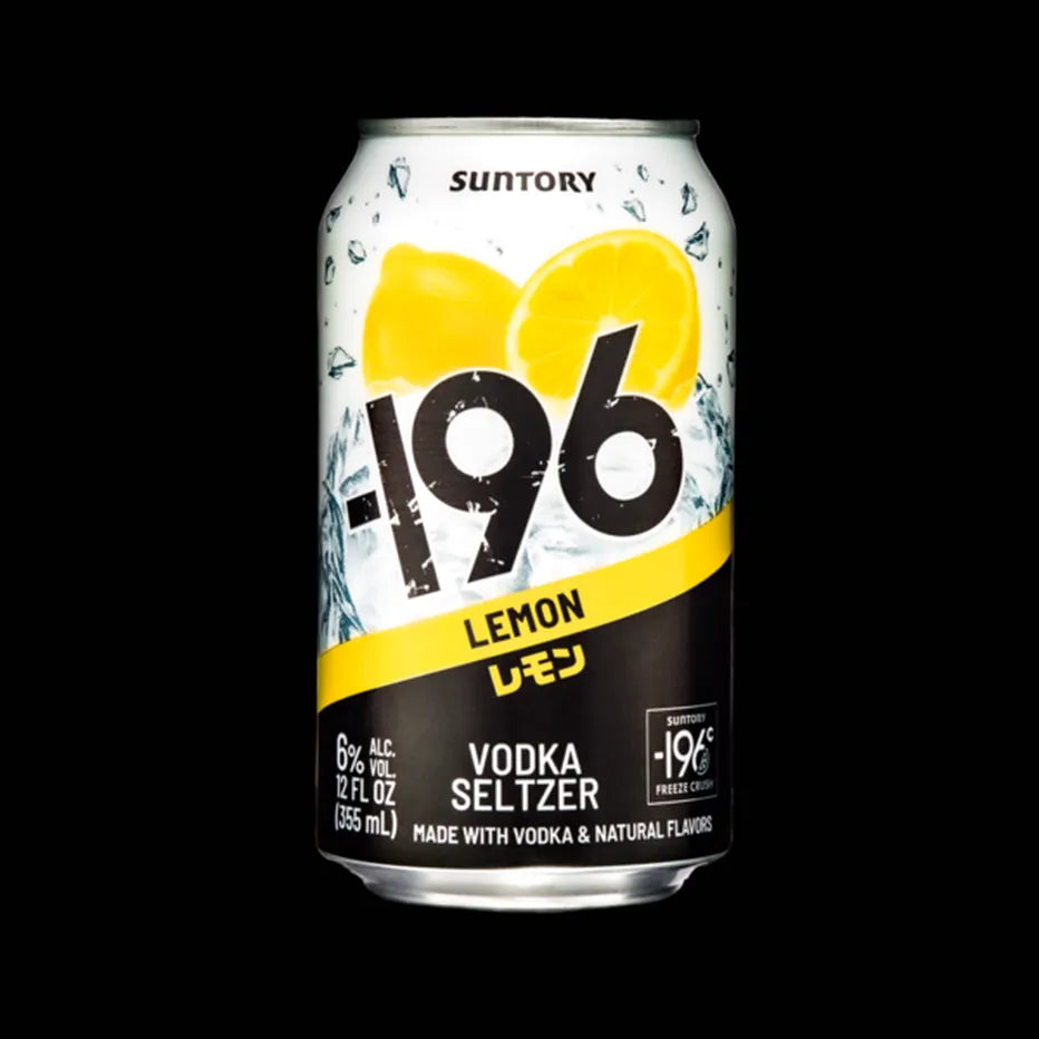 Suntory 196 Vodka Cocktail Seltzer Lemon 4/pk 355ml