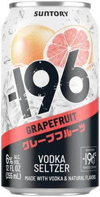 Suntory - 196 Vodka Cocktail Seltzer Grapefruit 4/Pk 355ml - Hi Proof - Suntory